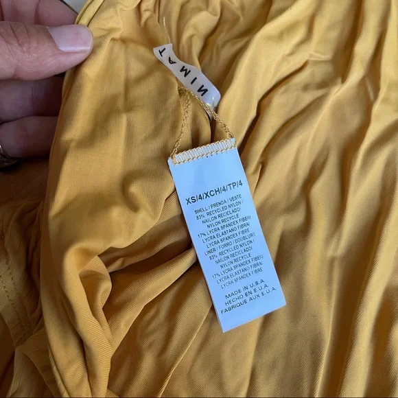 Vitamin A Swim Leah Bodysuit Swimsuit in Iced Mango EcoRib - Picture 7 of 7